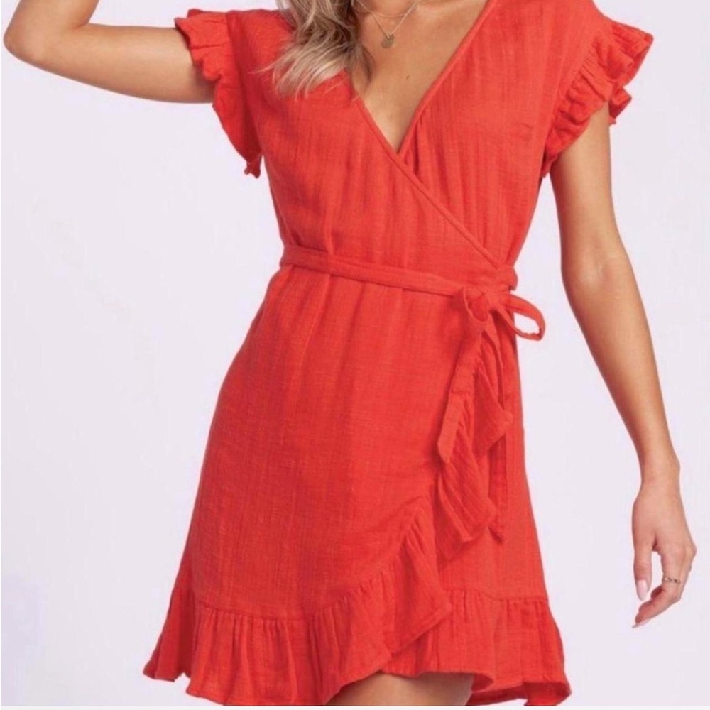 Billabong Vibrant Red Midi Dress